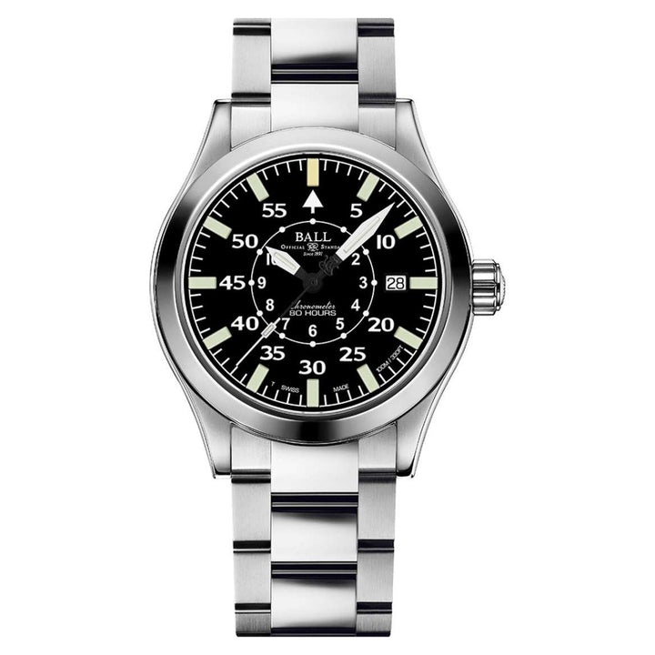 Ball Watch Watch Engineer M Normandy 40mm Black Dial Silver Steel Bracelet