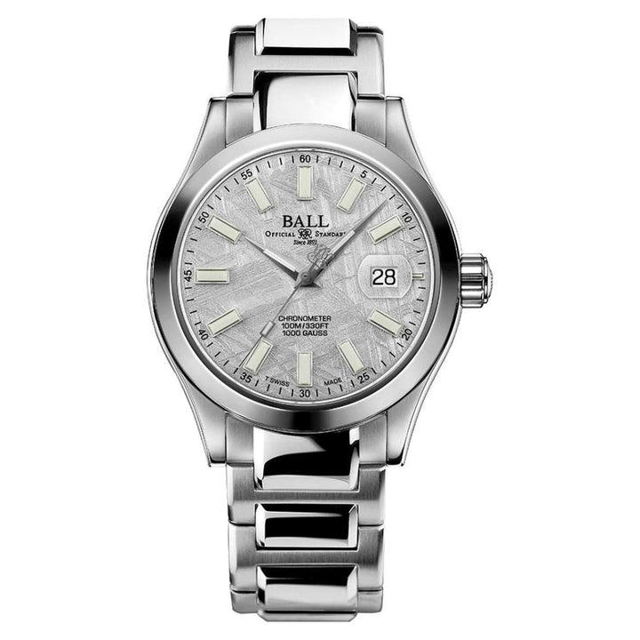 Ball Watch Watch Engineer III Marvelight Chronometer Meteorite 40mm Meteorite Dial Silver Steel Bracelet