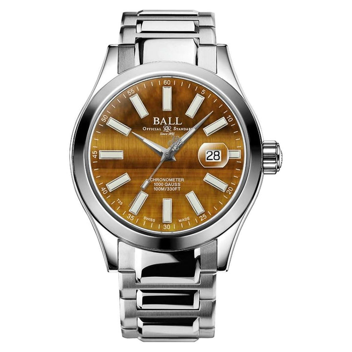 Ball Watch Watch Engineer III BRIGHT PATH 40mm Tigerite Dial Silver Steel Bracelet