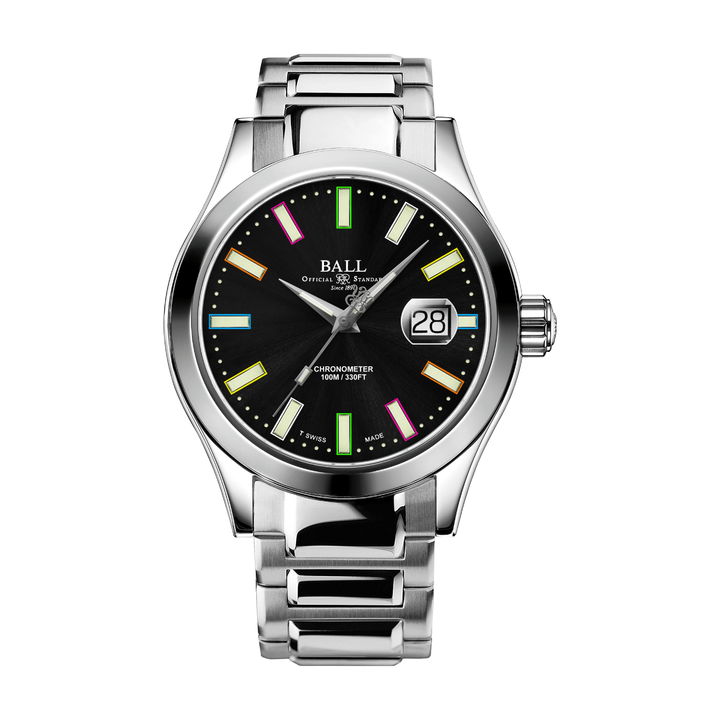 Ball Watch Engineer III Marvelight Chronometer - Caring Edition 42mm Black Dial Silver Steel Bracelet