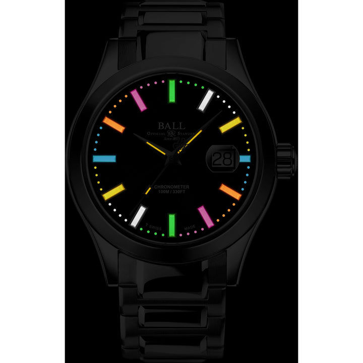 Ball Watch Engineer III Marvelight Chronometer - Caring Edition 42mm Black Dial Silver Steel Bracelet
