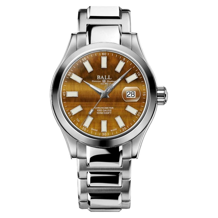 Ball Watch Watch Engineer III BRIGHT PATH 43mm Tigerite Dial Silver Steel Bracelet