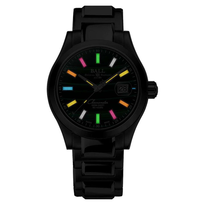 Ball Watch Watch Engineer M Marvelight Amazing Grace 40mm Malachite Dial Silver Steel Bracelet