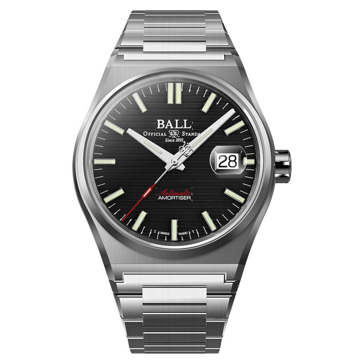Ball Watch Watch Roadmaster PRESERVEr 40mm Black Dial Silver Steel Bracelet
