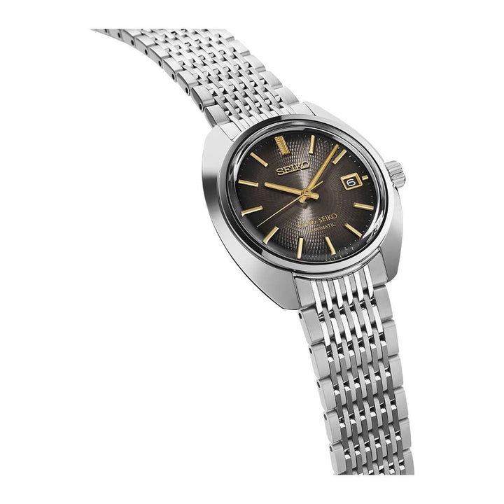 King Seiko 39.4mm Black Dial Silver Strap