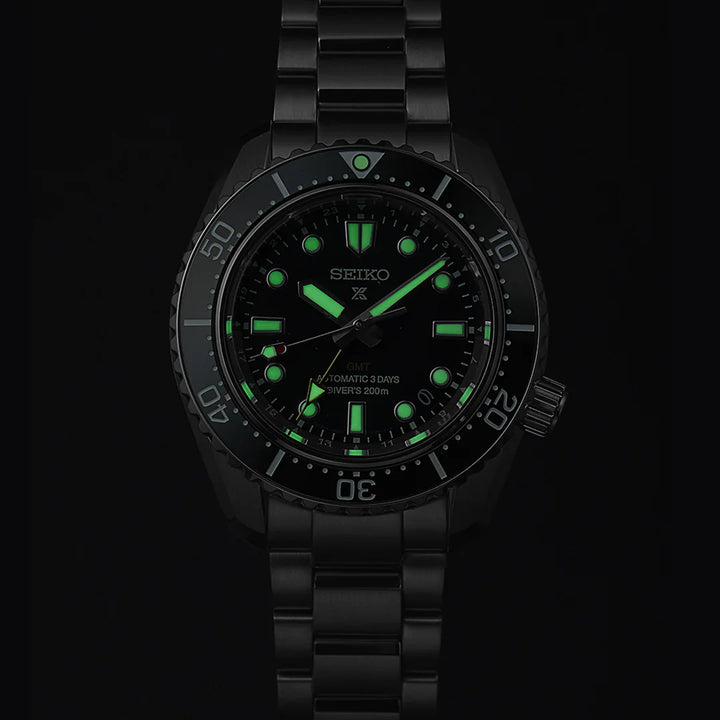 Seiko Prospex 42mm Green Dial Silver Stainless Steel Bracelet