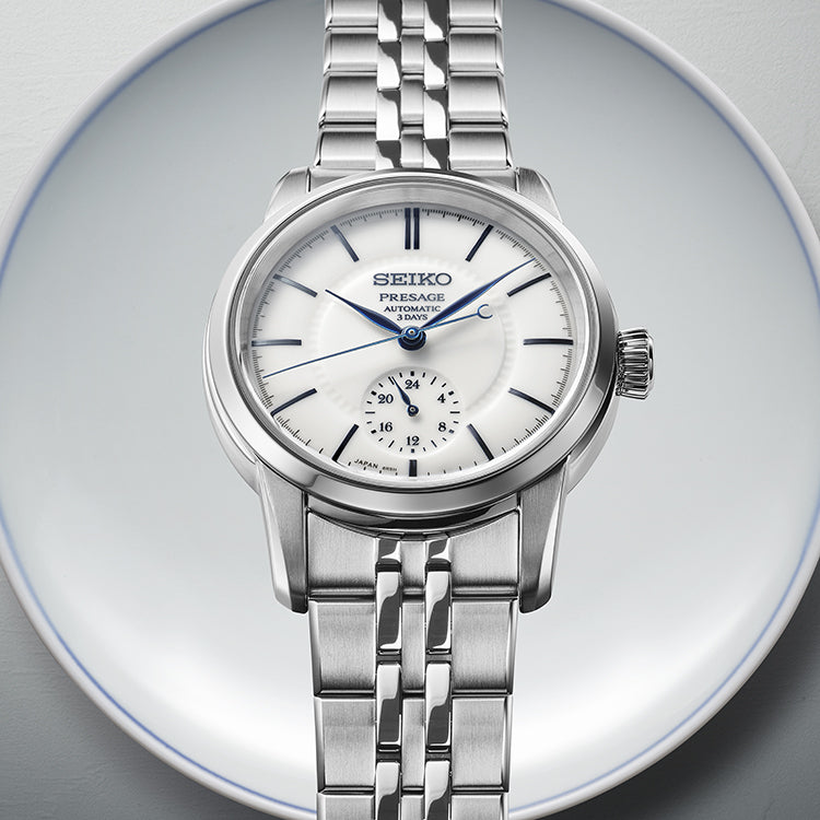 Seiko Presage 40.6mm White Dial Silver Stainless Steel Bracelet