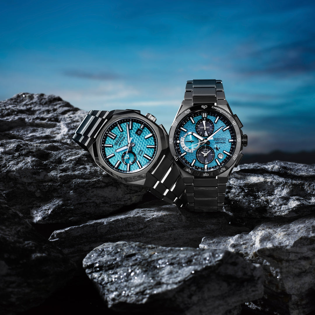 Seiko Astron 43.3mm Blue Dial Silver Strap