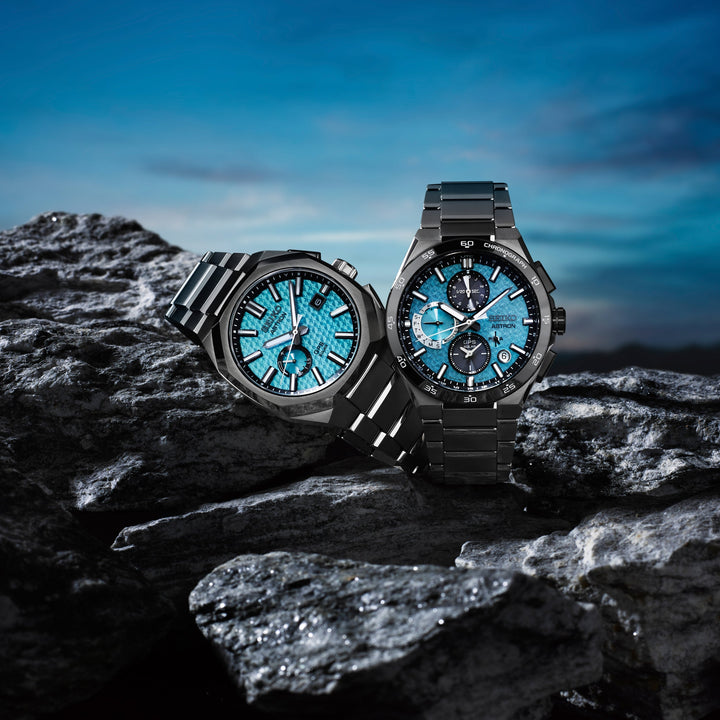 Seiko Astron 41.2mm Blue Dial Silver Strap