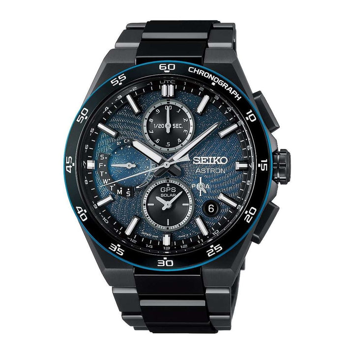 Seiko Astron 43.3mm Blue Dial Blue Strap