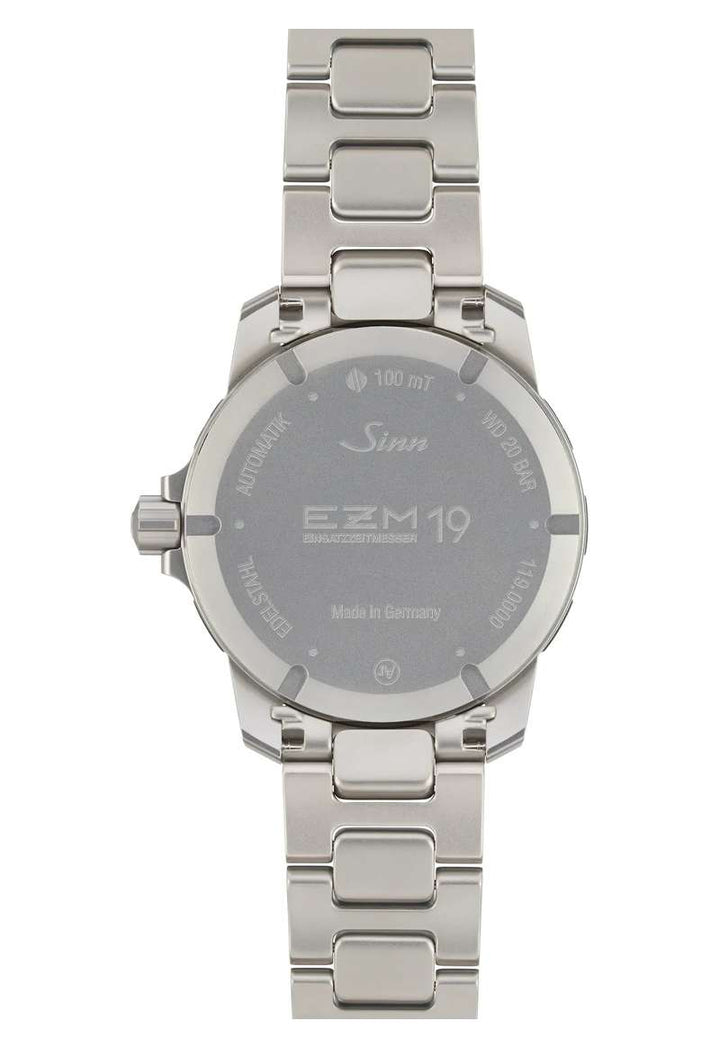 Sinn EZM 19 41mm Black Dial Silver Stainless Steel Bracelet