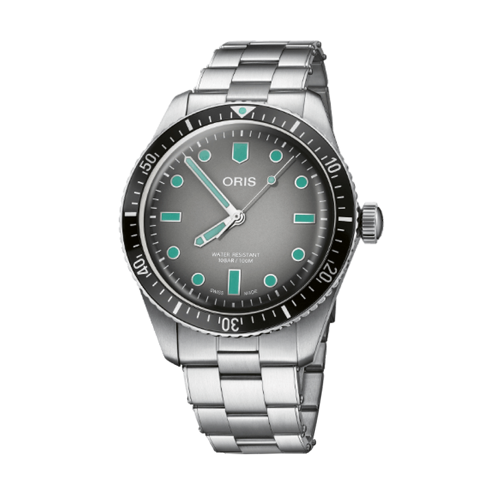 Oris Divers Sixty-Five 40mm Grey Dial Silver Steel Bracelet