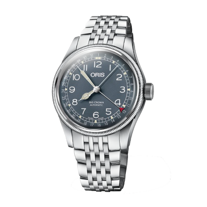 Oris Big Crown 40mm Blue Dial Silver Steel Bracelet