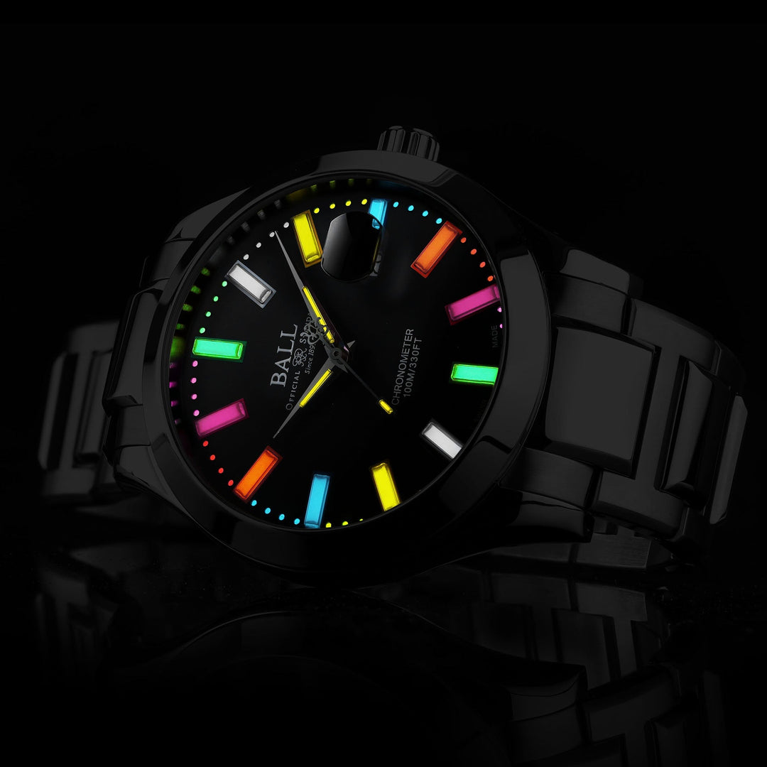 Ball Watch Engineer III Marvelight Chronometer - Caring Edition 42mm Black Dial Silver Steel Bracelet